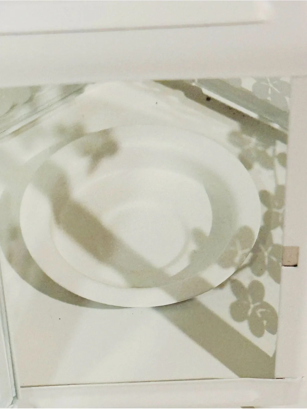 IKEA White Metal & Glass Hexagon Lantern Tealight Candle Holder